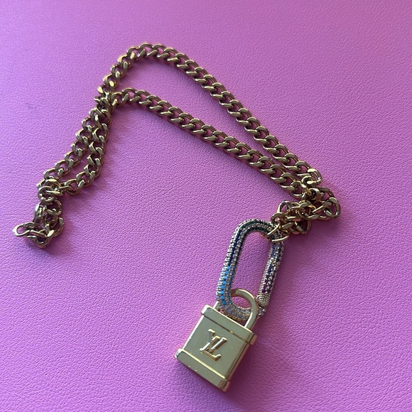 Repurposed LV Lock Necklace - Picture 4 of 4